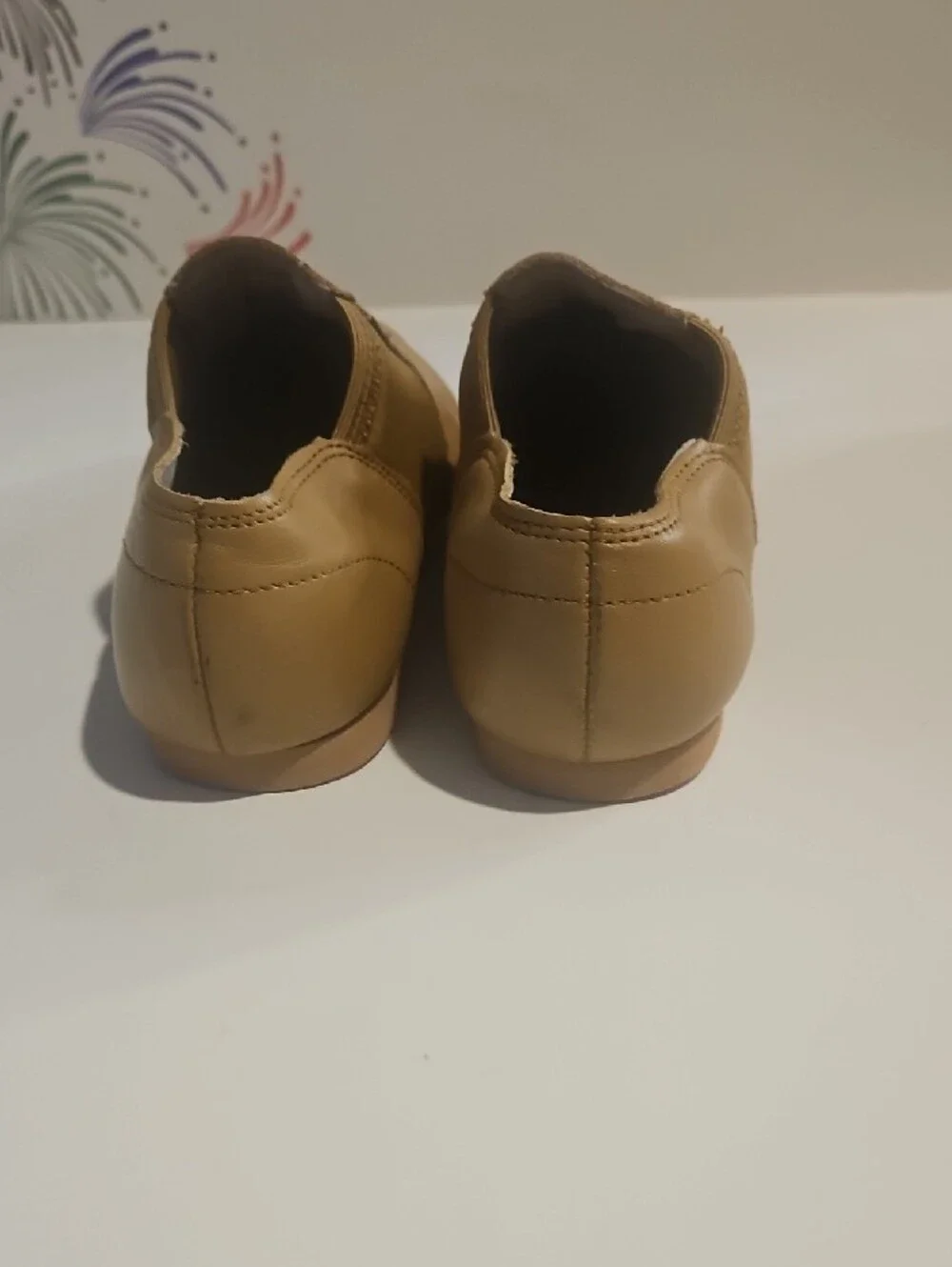 Kids Tan Slip-On Dance Shoes